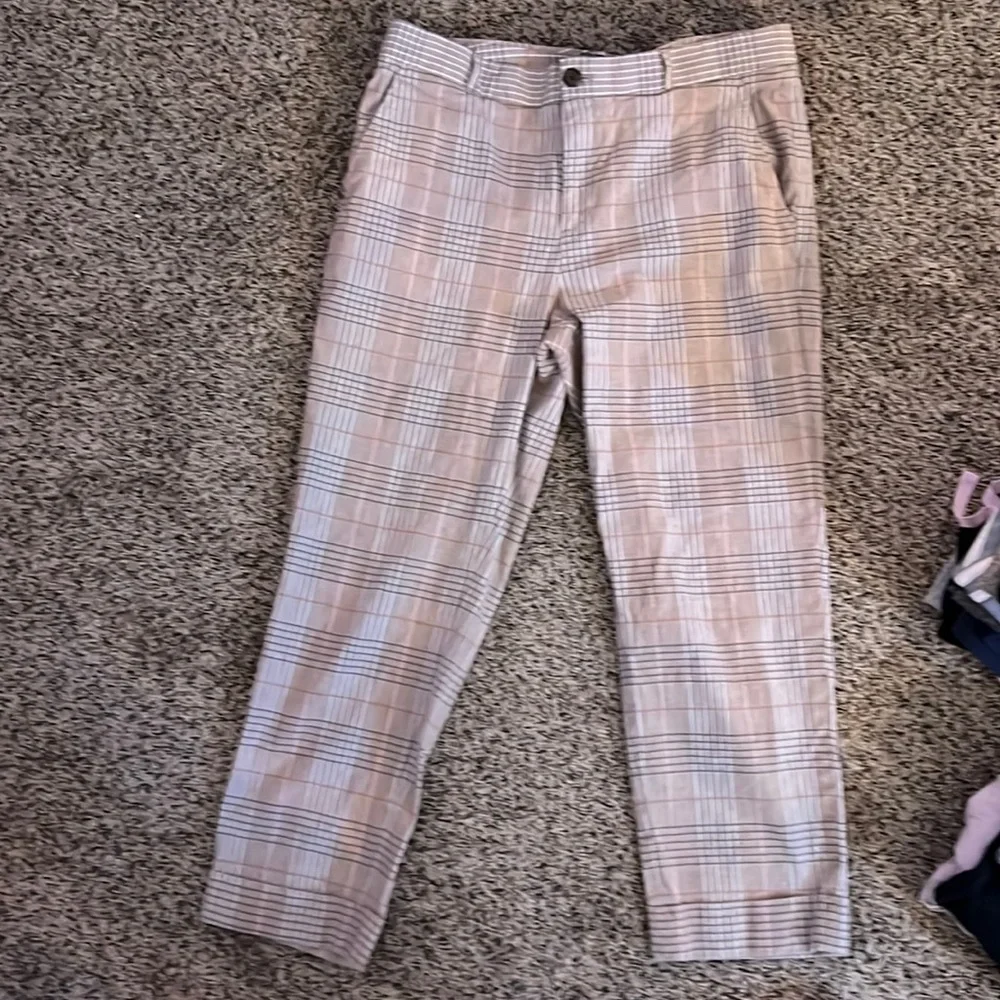 Banana republic Avery pant plaid size 12 - Picture 1 of 2